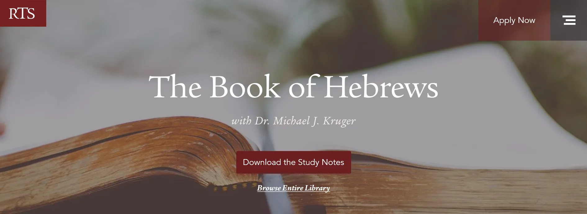 Check Out the @RTSCharlotte Women’s Bible Study on the Book of Hebrews