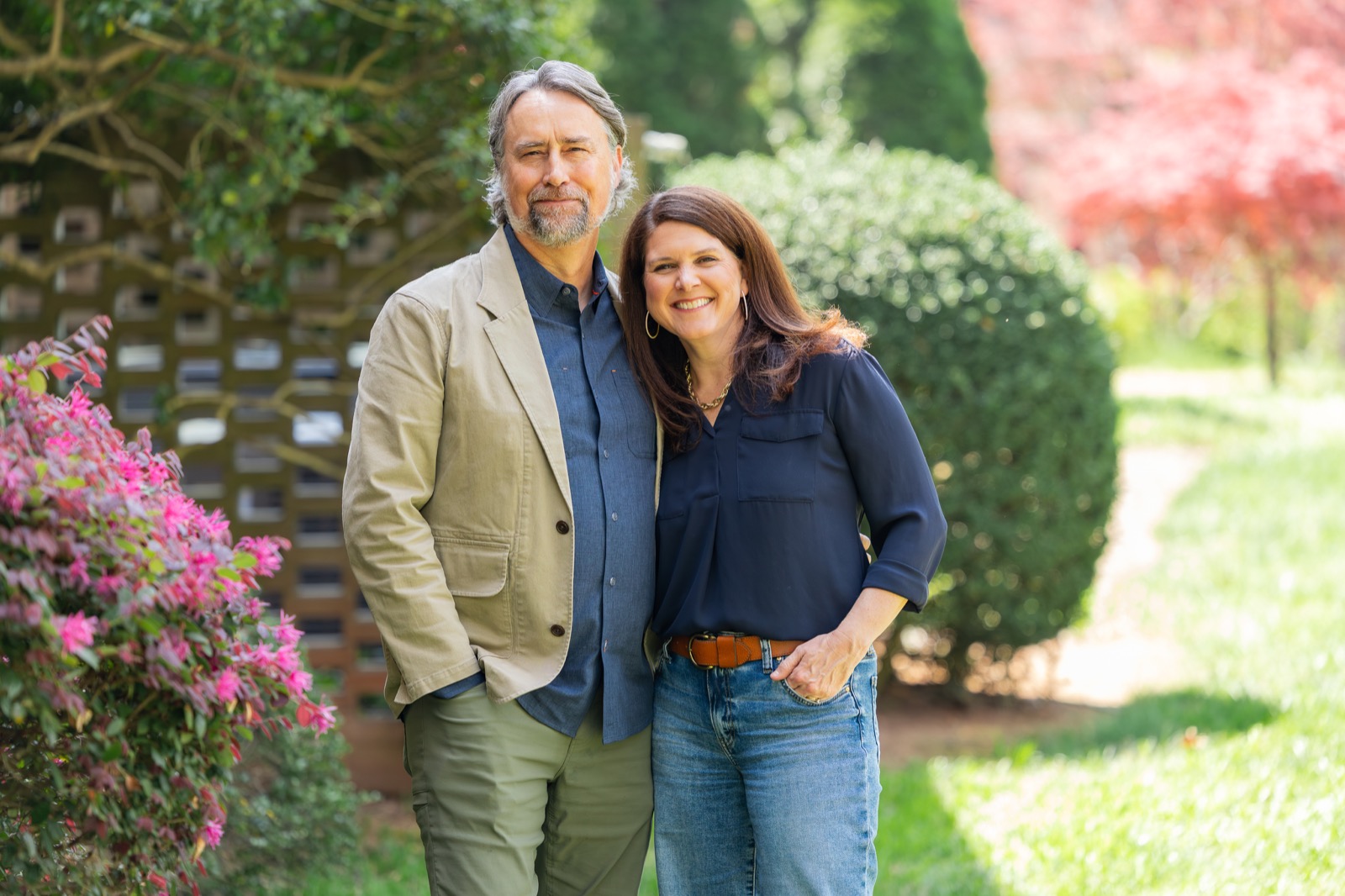 Mike and Melissa Kruger standing outdoors together